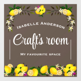 Lemon Craft Brown Fensteraufkleber