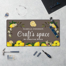 Lemon Craft Brown Schreibtischunterlage