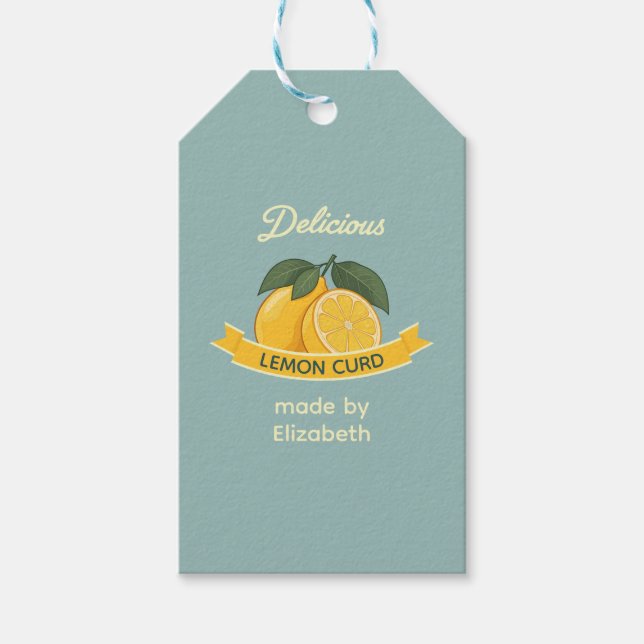 Lemon Curd Geschenkanhänger (Vorderseite)