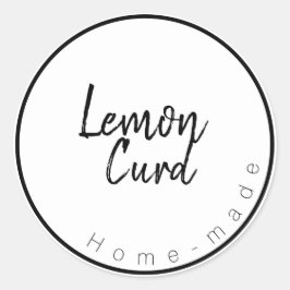 Lemon curd Label Runder Aufkleber