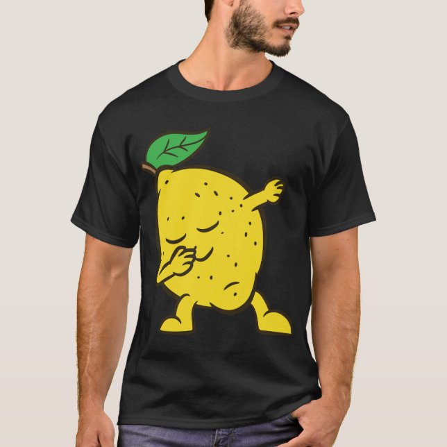 Lemon Dabbing Lemon Frucht Liebe Lemons T-Shirt (Vorderseite)