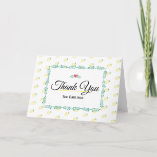 Lemon Danke-Card Dankeskarte
