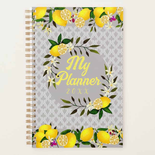 Lemon Days Motif Gray Planer (Vorderseite)