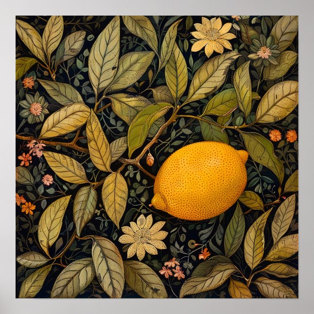 Lemon Decorative Malerei Art Print Poster (Vorne)