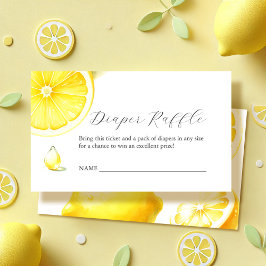 Lemon Diaper Raffle Einladungskarte