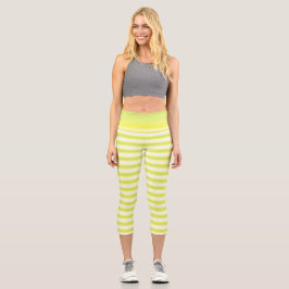 Lemon Drehung - Gradient Capri Leggings