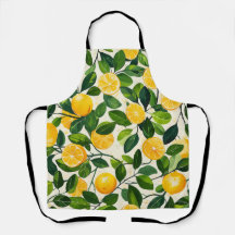 "Lemon Drehung Kitchen Schürze"