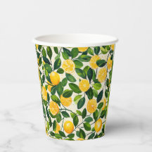 "Lemon Drehung Paper Cups"