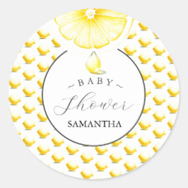 Lemon Drop Baby Dusche Custom Stickers