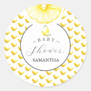 Lemon Drop Baby Dusche Custom Stickers