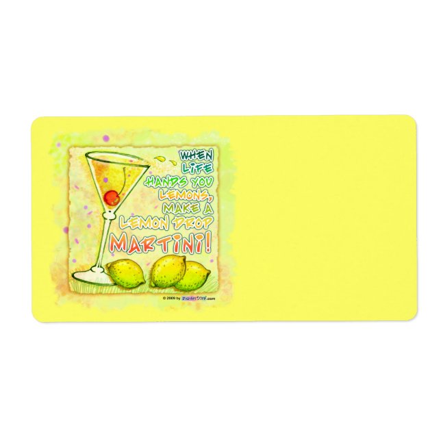 LEMON DROP MARTINI ÉTIQUETTES (Devant)