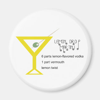 Lemon Drop Martini Magnet
