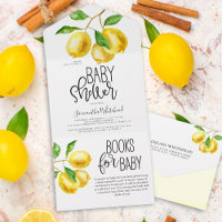 Lemon Drop Wasserfarbenbücher für Babydusche