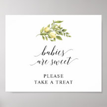 Lemon Elegante Typografie BABYS SIND SÜß v3