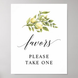 Lemon Elegante Typografie Gefallen Poster