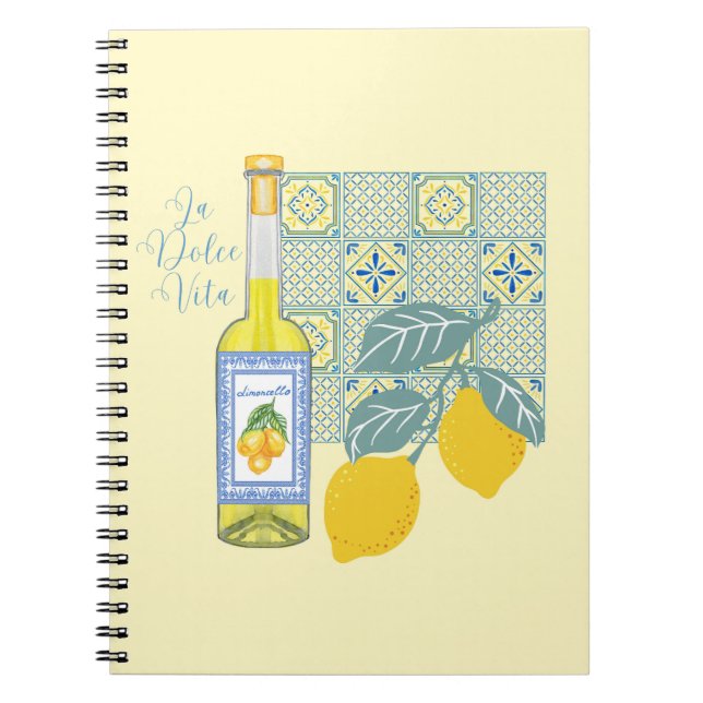 Lemon Farm Retro Notizblock (Vorderseite)