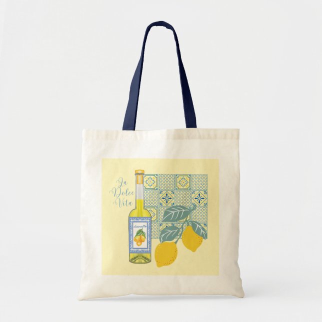 Lemon Farm Retro Tragetasche (Vorne)