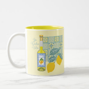 Lemon Farm Retro Zweifarbige Tasse