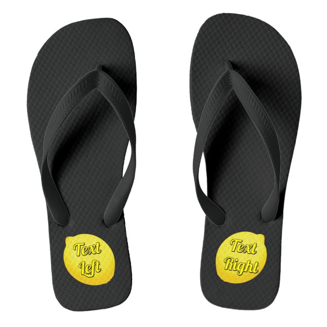 Lemon Flip Flops (Fußbett)