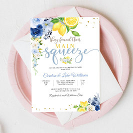 Lemon Floral Bridal Shower Invitation Einladung