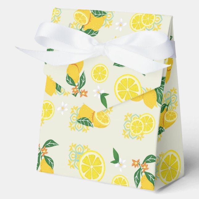 Lemon Floral Geschenkschachtel (Vorderseite)