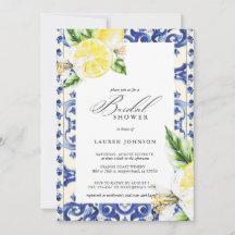 Lemon Floral Mediterranes Brautparty