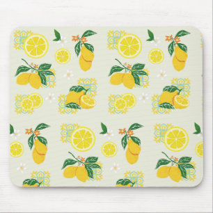 Lemon Floral Mousepad