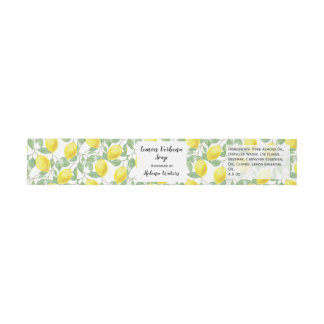 Lemon Foliage Artisanal Soap Band Wrap | Verpackun