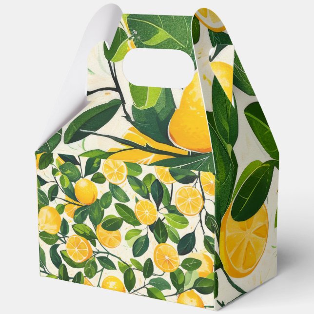 "Lemon Fox Geschenkboxen" Geschenkschachtel (Rückseite)