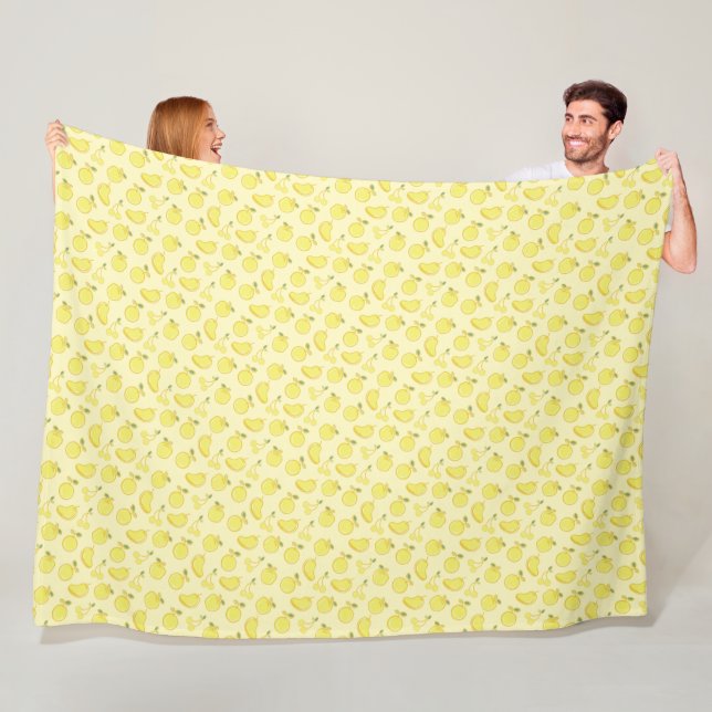 LEMON FRESH FRUIT PATTERN FLEECEDECKE (Beispiel)