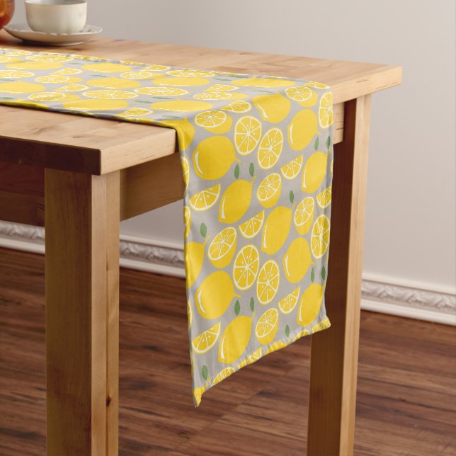Lemon Fruit Pattern Großer Tischläufer (Beispiel)
