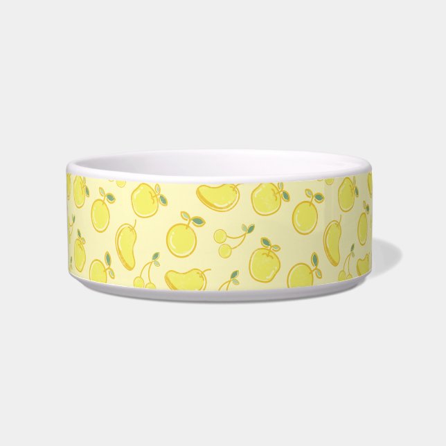 LEMON FRUIT PATTERN PET COLLAR NAPF (Vorderseite)