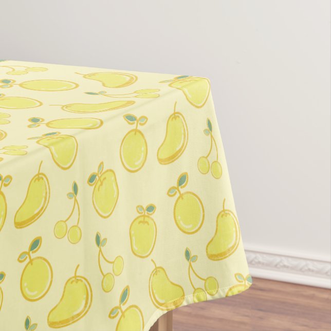 LEMON FRUIT YELLOW PATTERN TISCHDECKE (Beispiel)