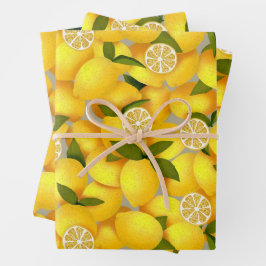 Lemon Full Geschenkpapier Set