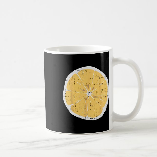 Lemon Fun Citrus Frucht Lazy Diy Easy Halloween Co Kaffeetasse (Rechts)