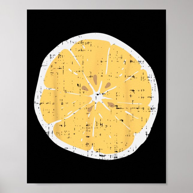 Lemon Fun Citrus Frucht Lazy Diy Easy Halloween Co Poster (Vorne)