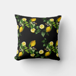 Lemon Garden Sommermuster Kissen