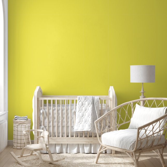Lemon Gelb Solid einfach eine Farbe Minimal Tapete (Kinder)