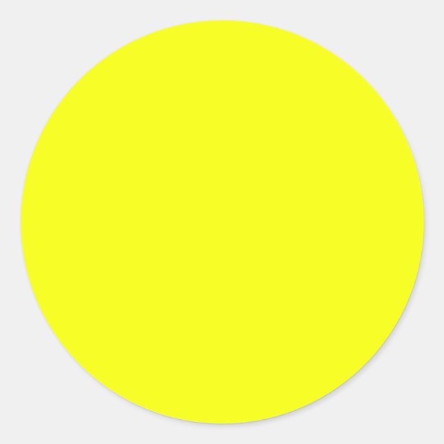 Lemon Gelbe Hintergrundfarbe anpassen! Runder Aufkleber (Vorderseite)