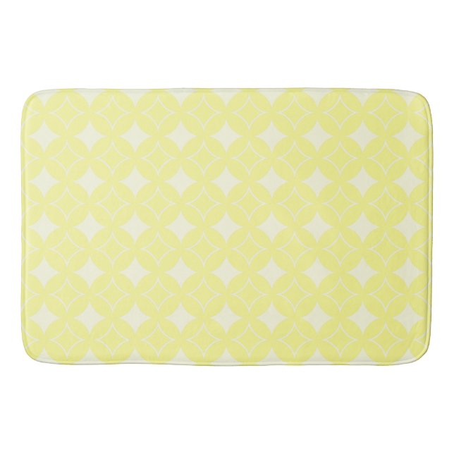 Lemon-gelbes Shippo-Muster Badematte (Vorderseite)