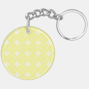 Lemon-gelbes Shippo-Muster Schlüsselanhänger