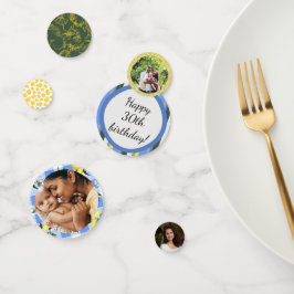 Lemon Gingham & Blue Summer Konfetti