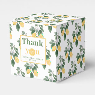 Lemon Girl Baby Shower Danke Geschenkschachtel