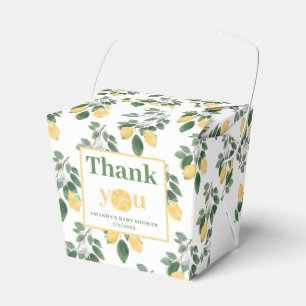 Lemon Girl Baby Shower Danke Geschenkschachtel