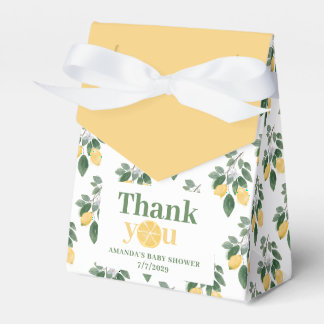 Lemon Girl Baby Shower Thank You  Geschenkschachtel