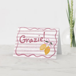 Lemon Girl Baby Shower Vielen Dank Dankeskarte