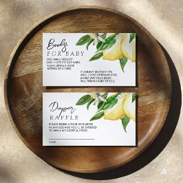 Lemon Green Book for Baby Enclosure Card Begleitkarte
