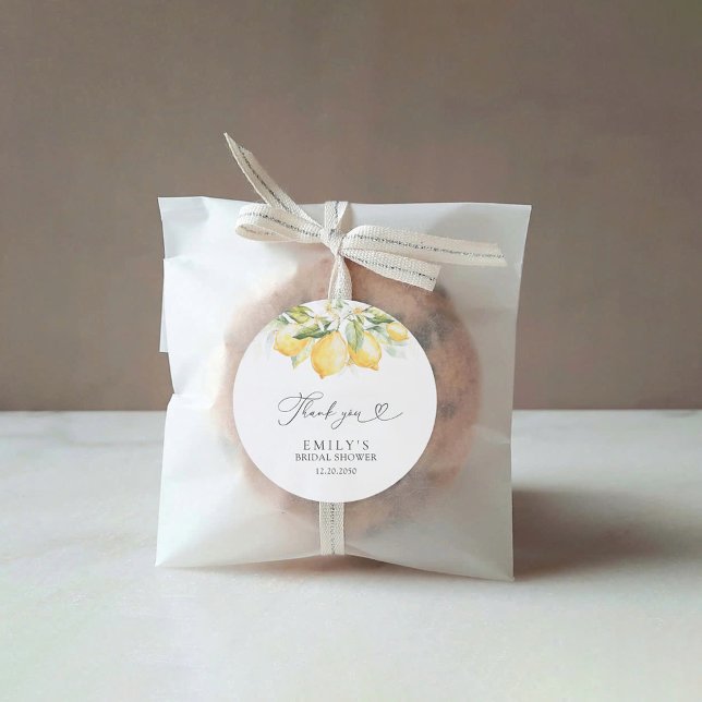 Lemon Green Citrus Brautparty Stickers (Von Creator hochgeladen)