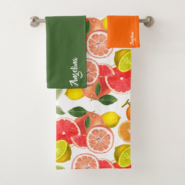 Lemon green orange citrus Pattern name (En situation)