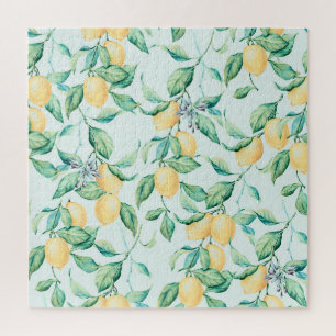 Lemon Green Watercolor: Nahtlose Romantik